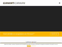 Tablet Screenshot of giananticaravan.it